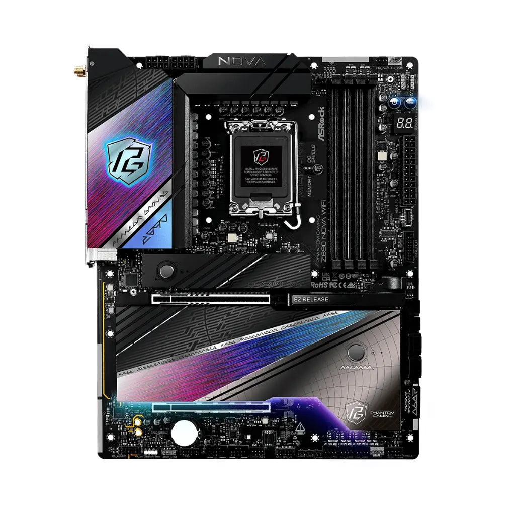 ASRock Z890 Nova WiFi Intel Z890 LGA1851 DDR5 ATX Motherboard-tpstech.in
