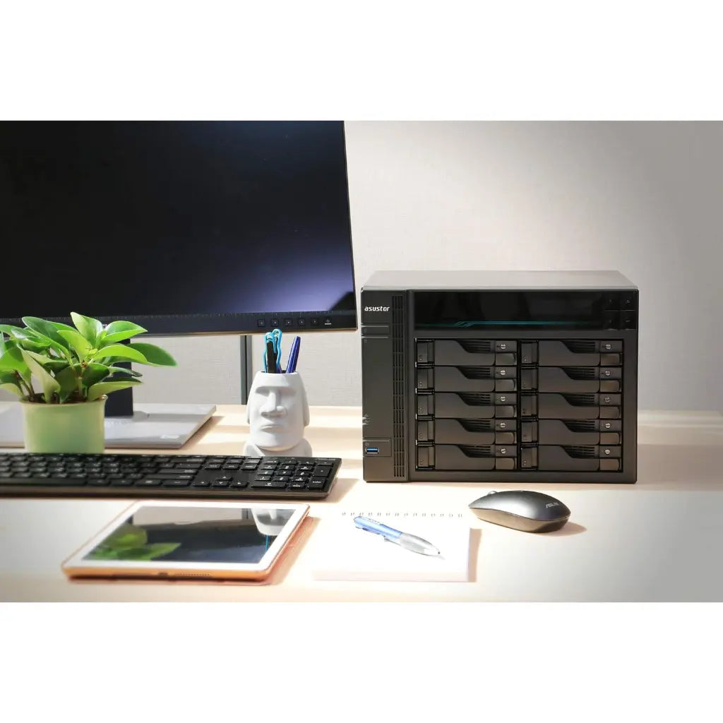 ASUSTOR Lockerstor 10 AS6510T 10 Bay Diskless NAS with Dual 10GbE and 2.5GbE Ports-tpstech.in