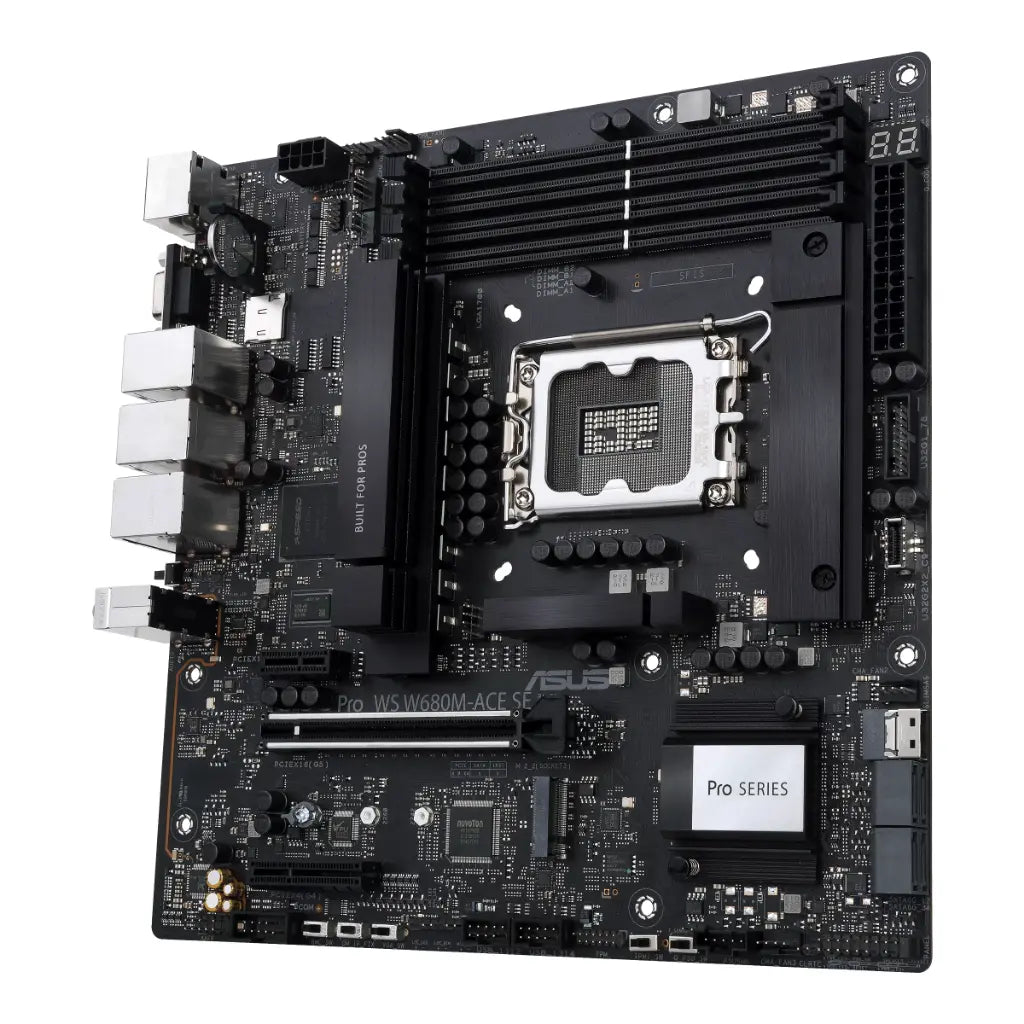 ASUS Pro WS W680M-ACE SE W680 LGA1700 DDR5 Micro‑ATX Workstation Motherboard-tpstech.in