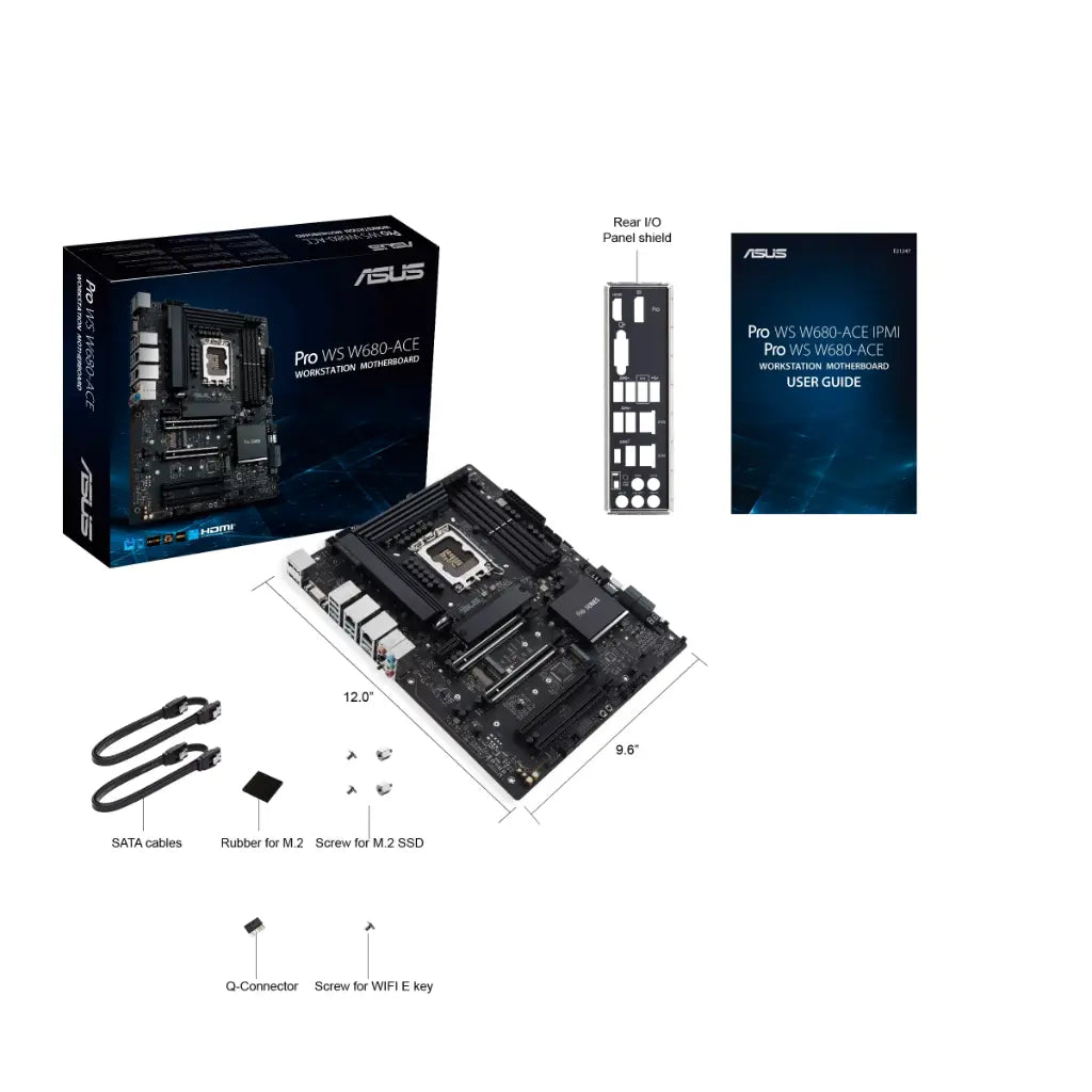 ASUS Pro WS W680‑ACE W680 LGA1700 DDR5 Workstation Motherboard-tpstech.in