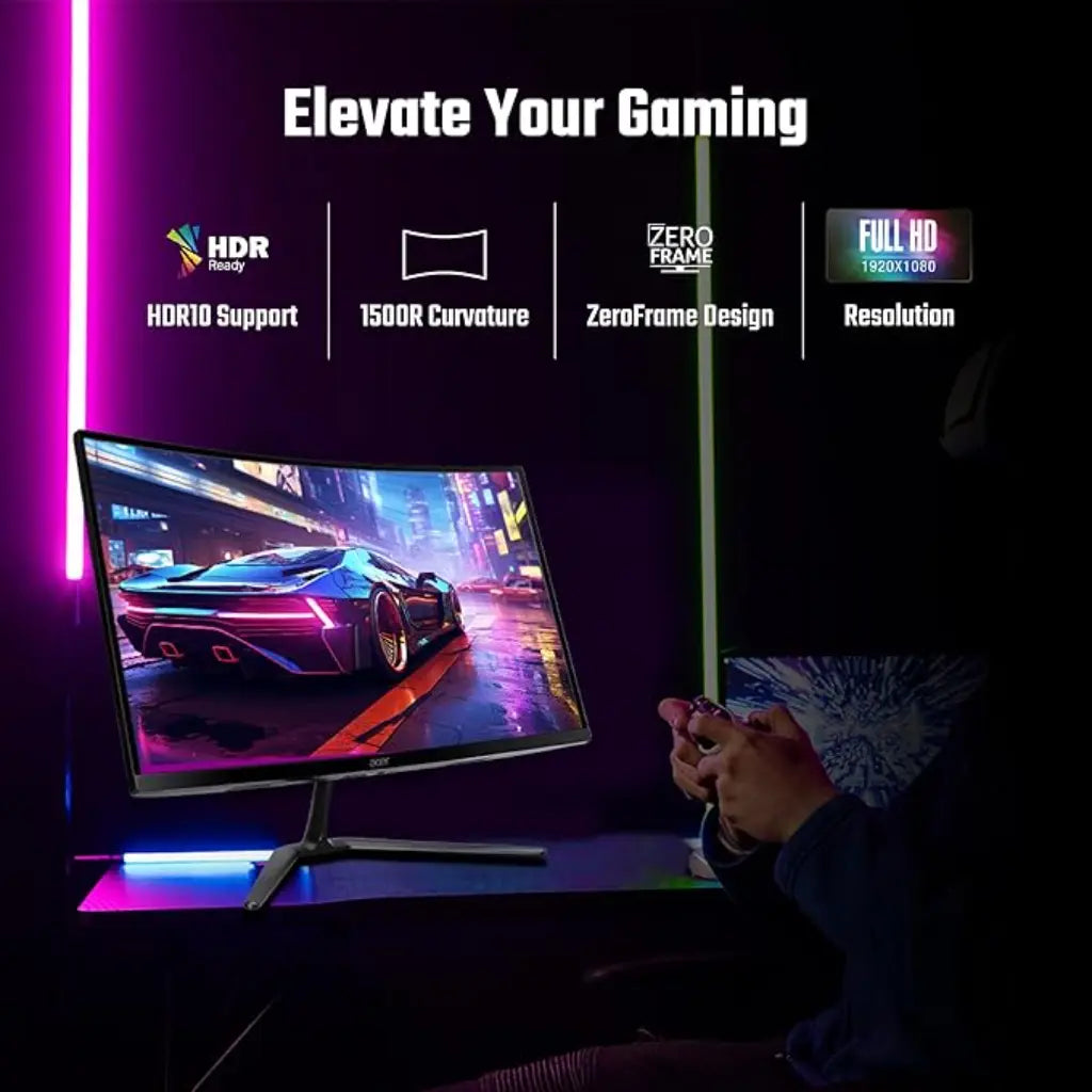 Acer ED320QR 31.5" 165Hz 1ms Full HD VA Panel 1500R Curved Gaming Monitor-tpstech.in