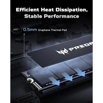 Acer Predator GM6 2TB NVMe PCIe Gen4 M.2 2280 Internal SSD-tpstech.in