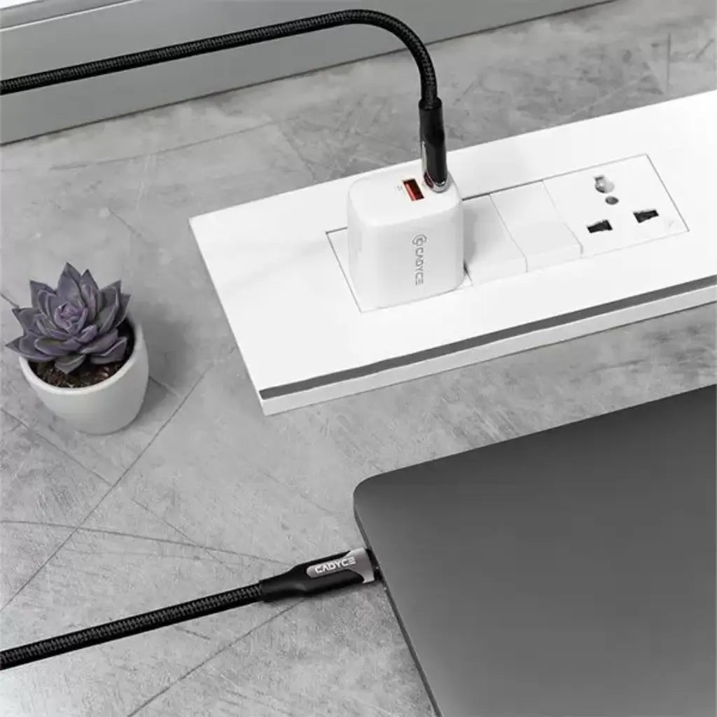 Cadyce CA-CC140 USB-C 3.1 Gen2 Sync & Charge Cable 140W PD 4K@60Hz-tpstech.in