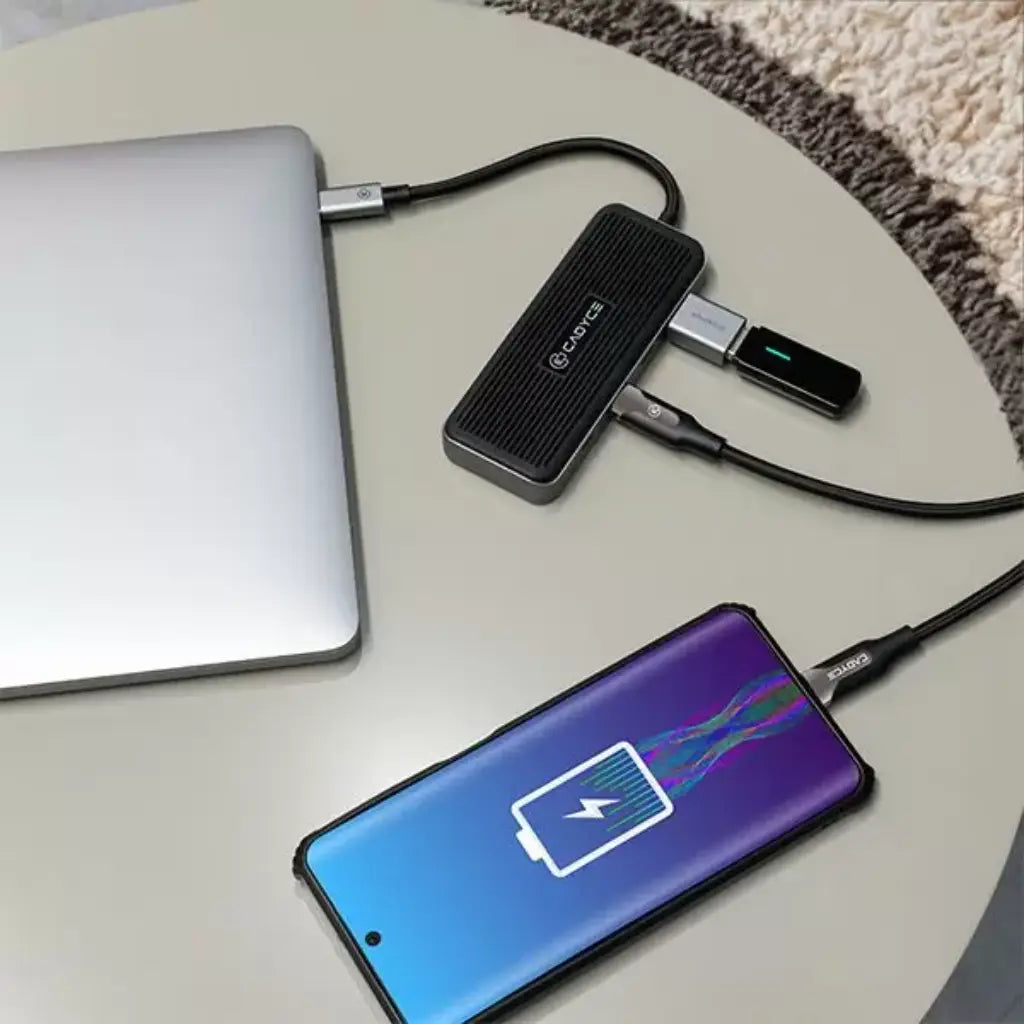 Cadyce CA-CC4H10G USB-C to USB-C 3.1 Gen2 4-Port Hub-tpstech.in