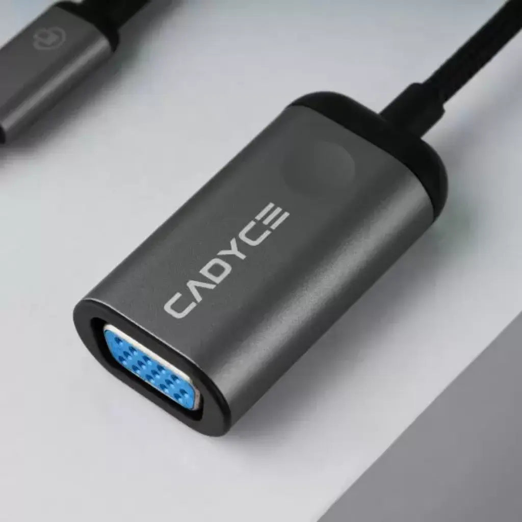 Cadyce CA-CVFHD USB-C to VGA Adapter Full HD 1080p @60Hz-tpstech.in