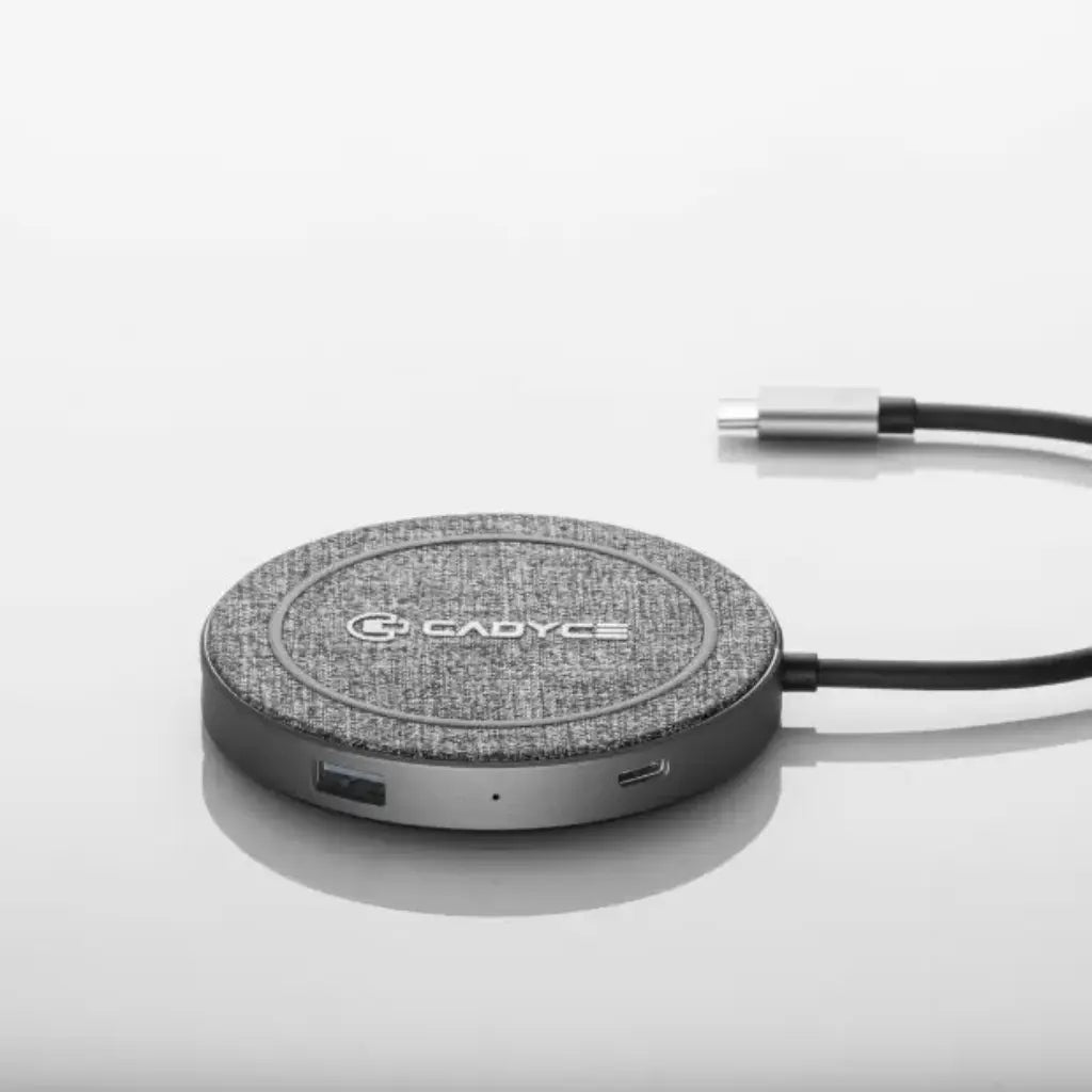 Cadyce CA-WCHP USB-C Dock with Qi Wireless Charging-tpstech.in