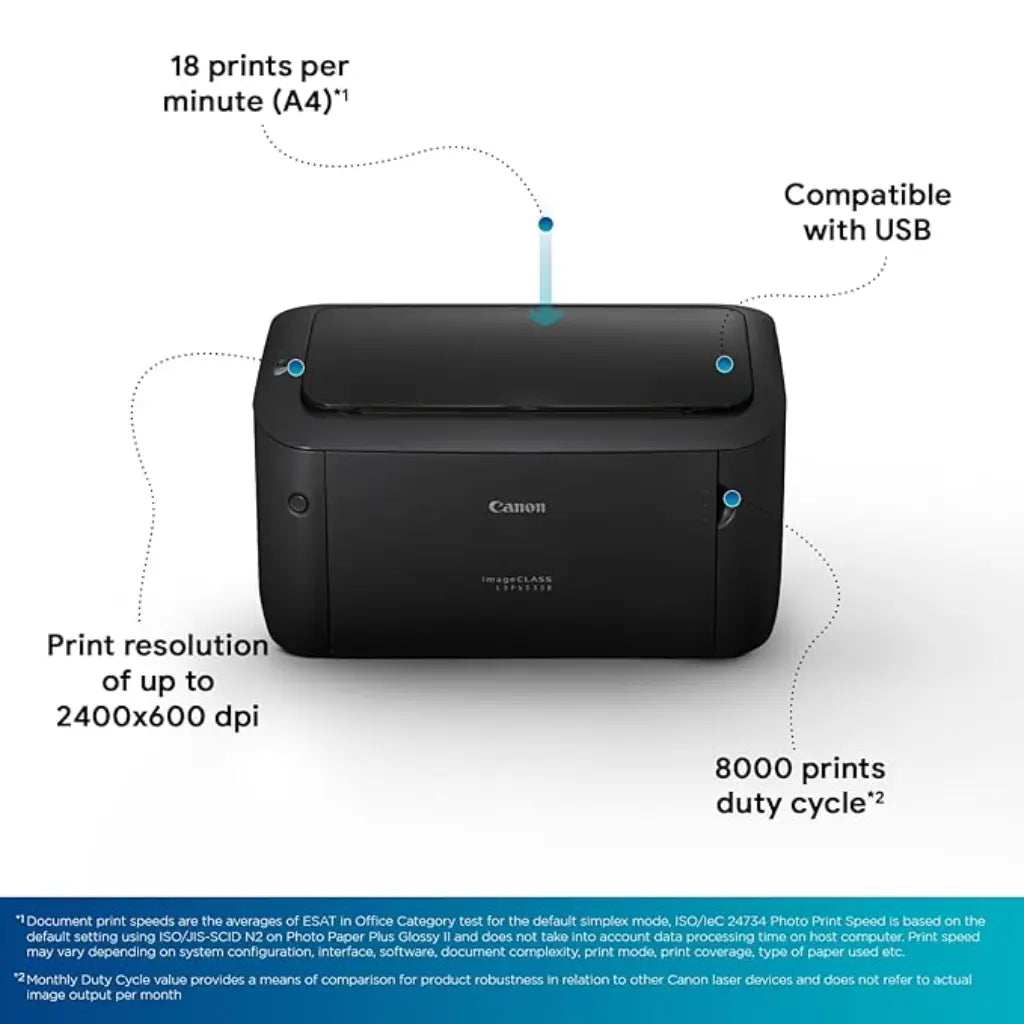 Canon imageCLASS LBP6030B Monochrome Laser Printer On‑Demand Fixing Compact Design-tpstech.in