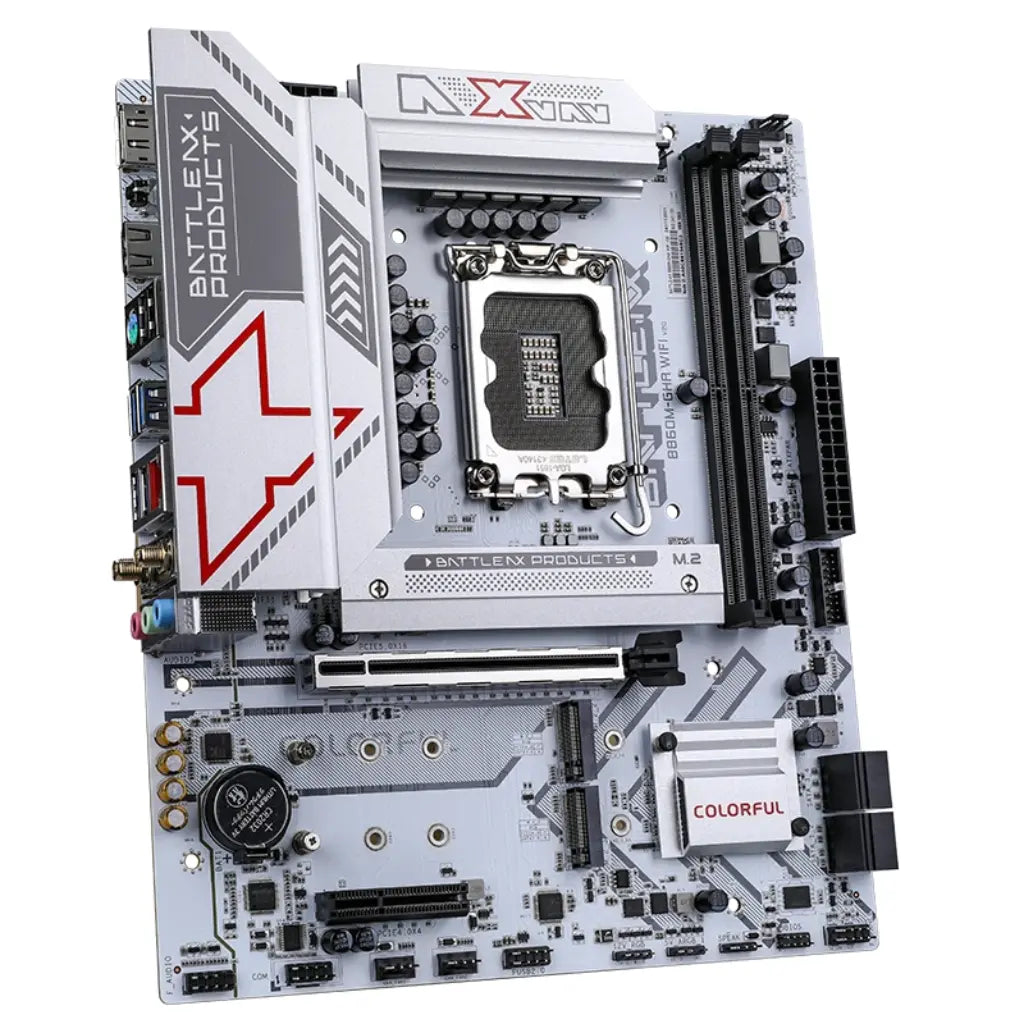 Colorful BATTLE‑AX B860M‑GHA WIFI V20 Wi‑Fi 6 B860 LGA 1851 DDR5  Micro‑ATX Motherboard-tpstech.in