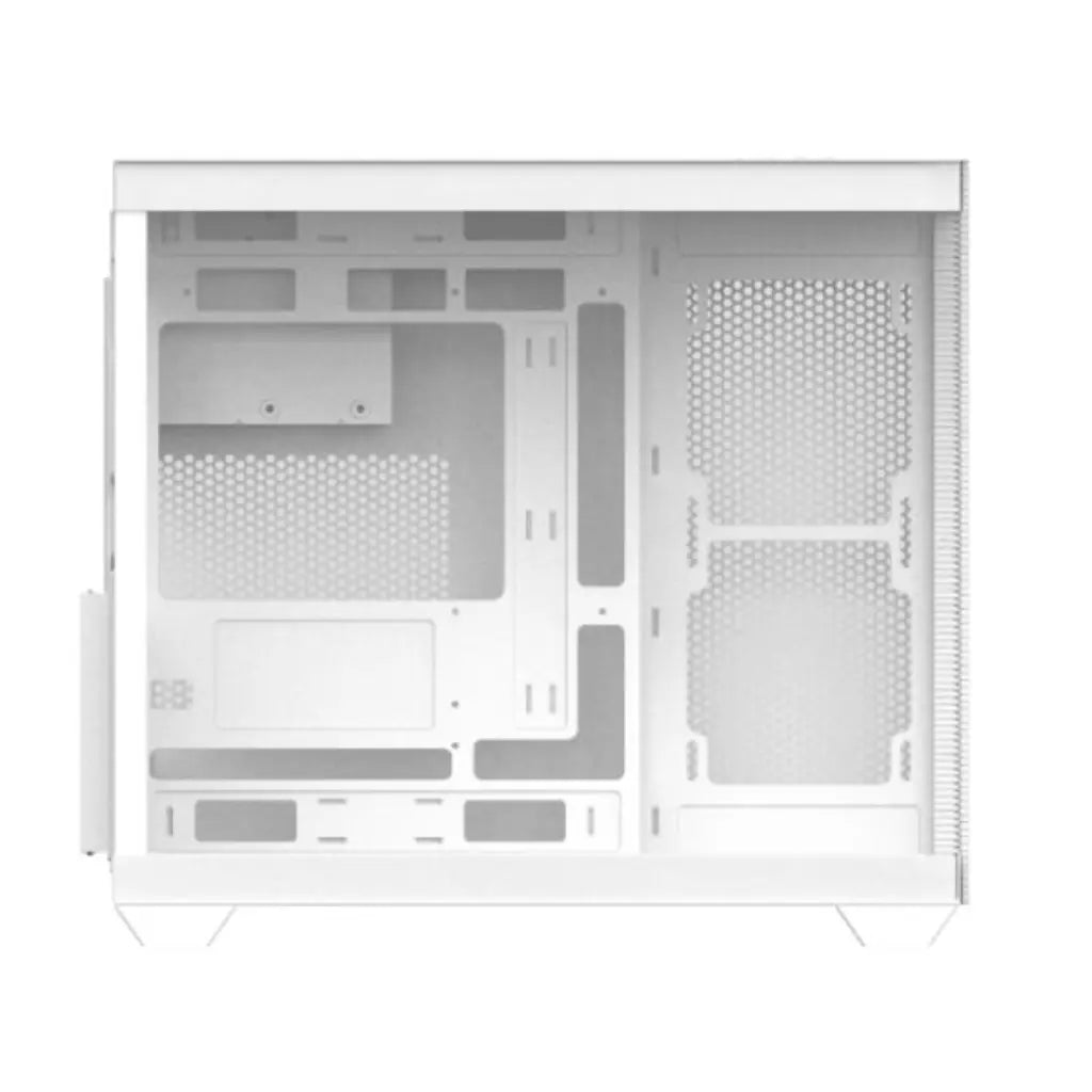 Cooler Master CD600 White ATX Mid Tower Computer Case Full Transparent Sea‑View Design-tpstech.in