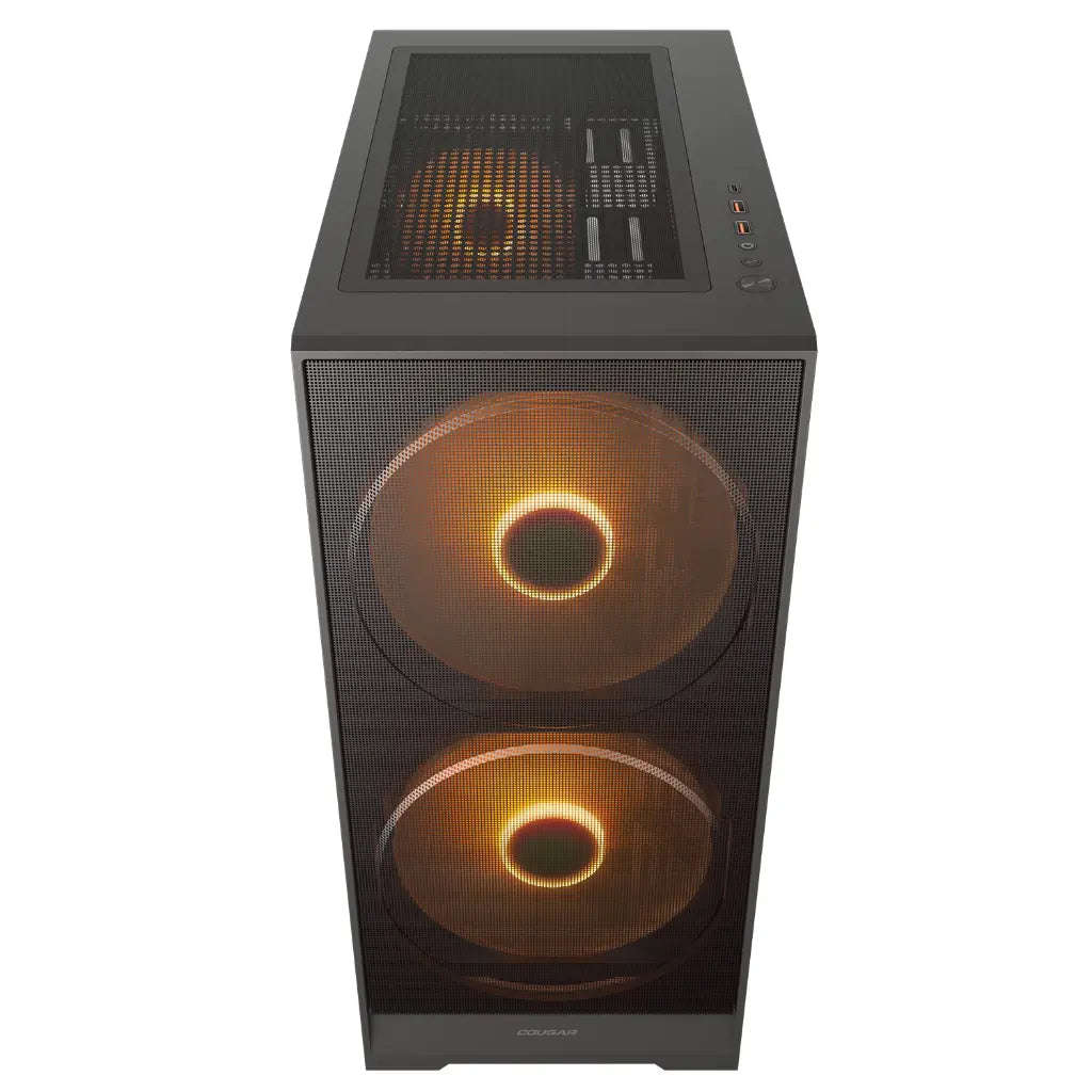 Cougar Airface 180 Tempered Glass Mid Tower Computer Case with Dual 180mm ARGB Fans-tpstech.in