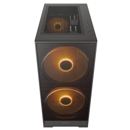 Cougar Airface 180 Tempered Glass Mid Tower Computer Case with Dual 180mm ARGB Fans-tpstech.in
