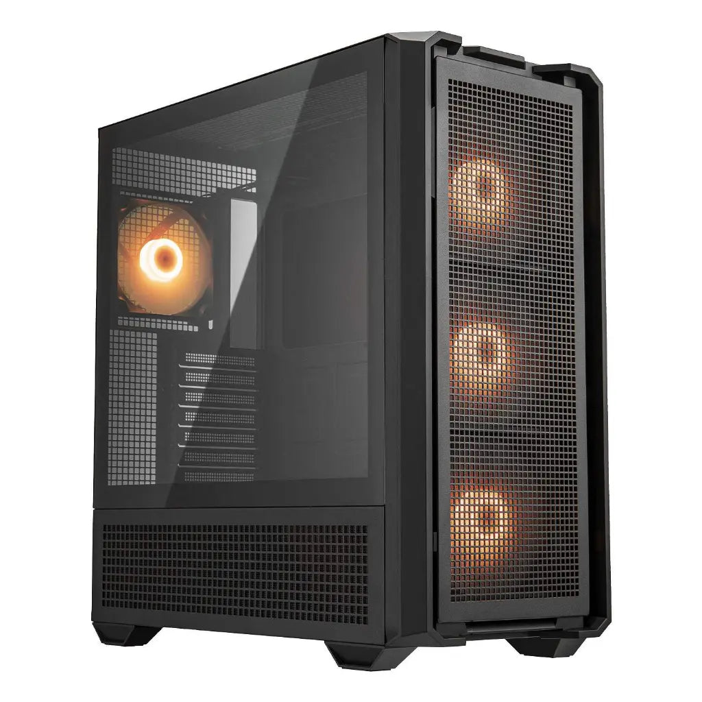 Cougar MX600 RGB CGR-57C9B-RGB ATX Full Tower PC Case with Tempered Glass 4 ARGB PWM Fans - Black-tpstech.in