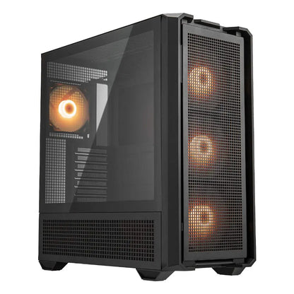 Cougar MX600 RGB CGR-57C9B-RGB ATX Full Tower PC Case with Tempered Glass 4 ARGB PWM Fans - Black-tpstech.in