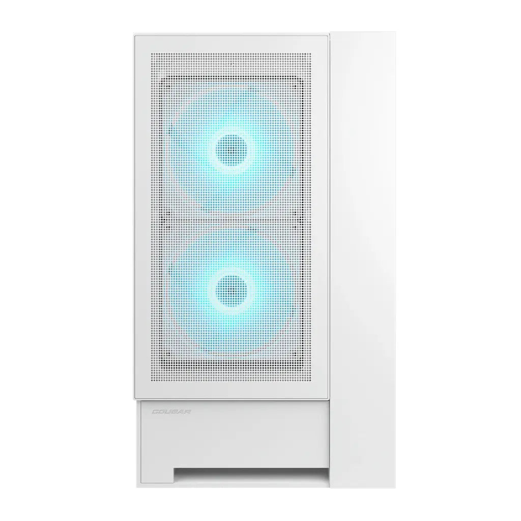 Cougar OmnyX Mid‑Tower PC Case with Omnidirectional Dynamic Flow Quad 160mm PWM Fans - White-tpstech.in