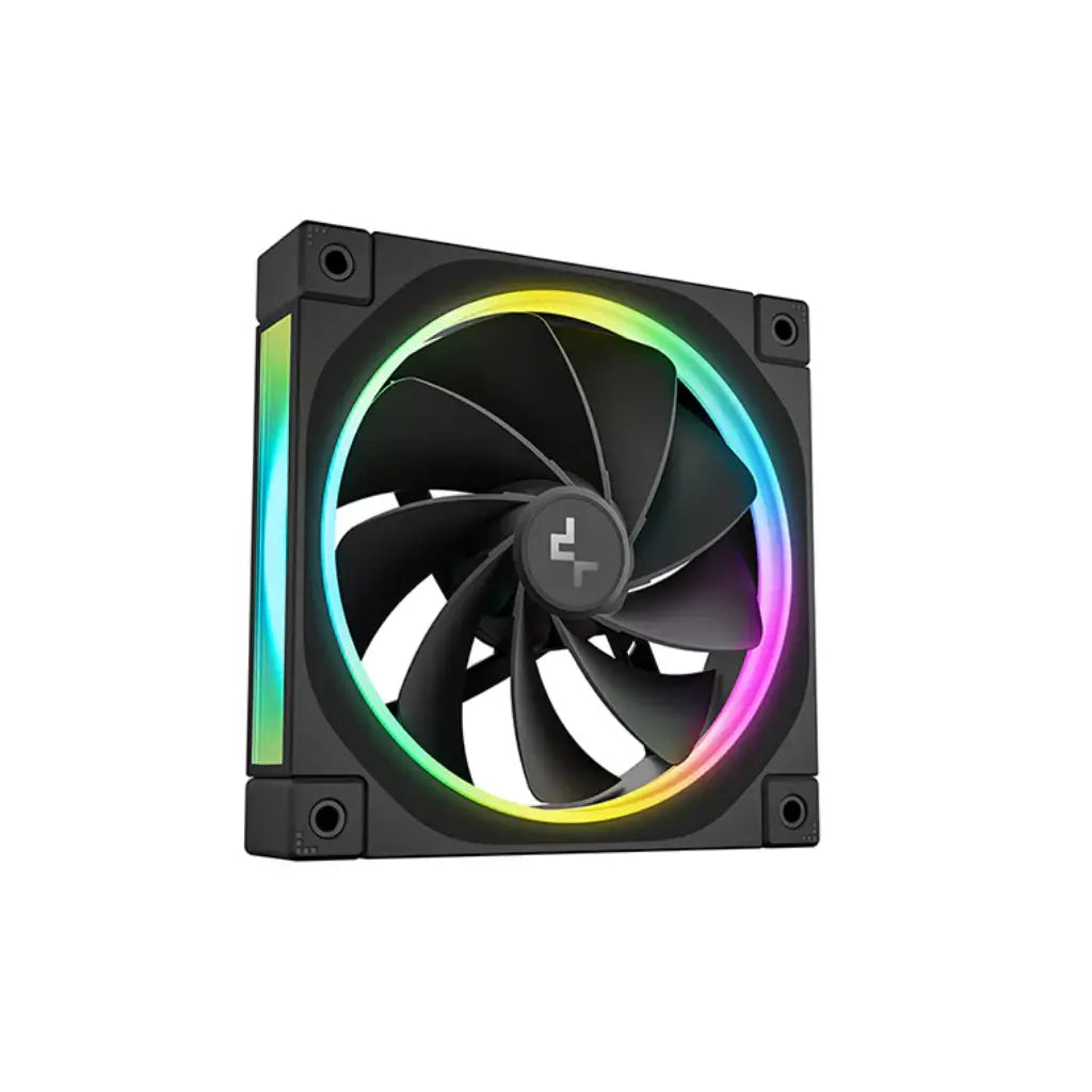 DeepCool FL12R 3in1 ARGB Reverse Blade 120mm PWM Case Fan Pack - Black-tpstech.in
