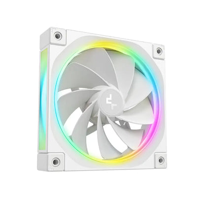 DeepCool FL12R WH 3in1 ARGB Reverse Blade 120mm PWM Case Fan Pack - White-tpstech.in