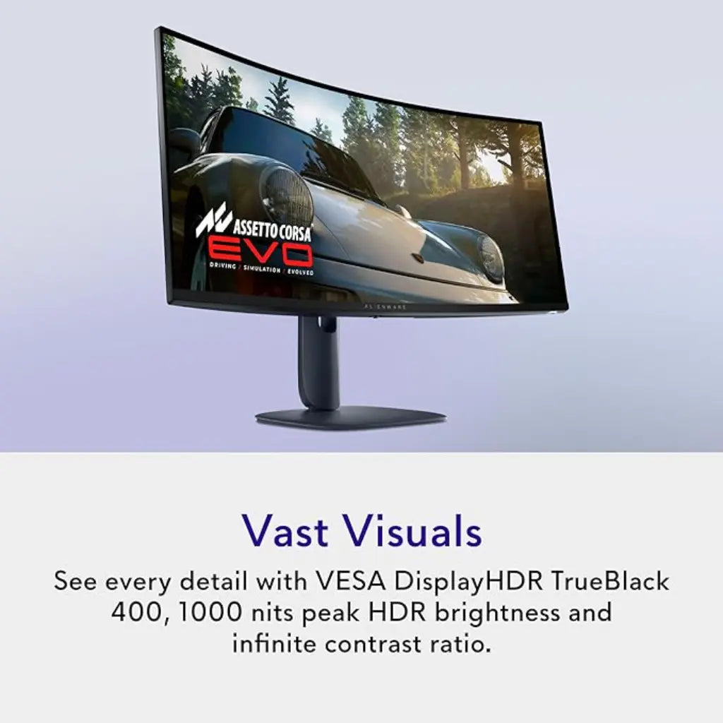 Dell Alienware AW3425DW 34" 240Hz 0.03ms WQHD Curved QD-OLED Gaming Monitor-tpstech