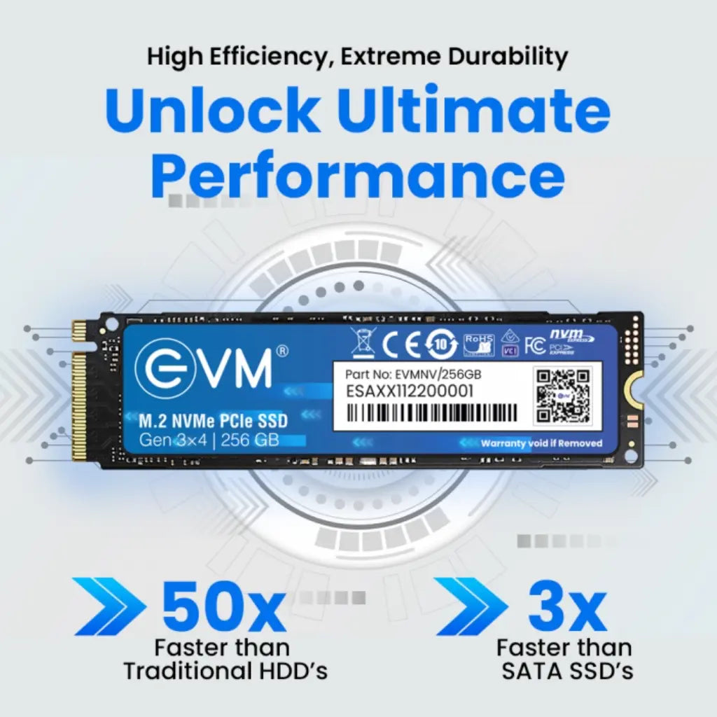 EVM 256GB Internal NVMe PCIe Gen3x4 M.2 Solid State Drive-tpstech.in