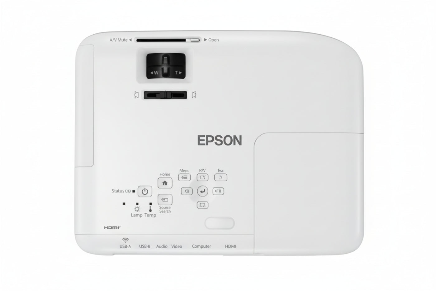 Epson EB-W06 WXGA 3LCD Projector 3700 Lumens HDMI Up to 320" Display 12,000 Hrs Lamp Life-tpstech.in