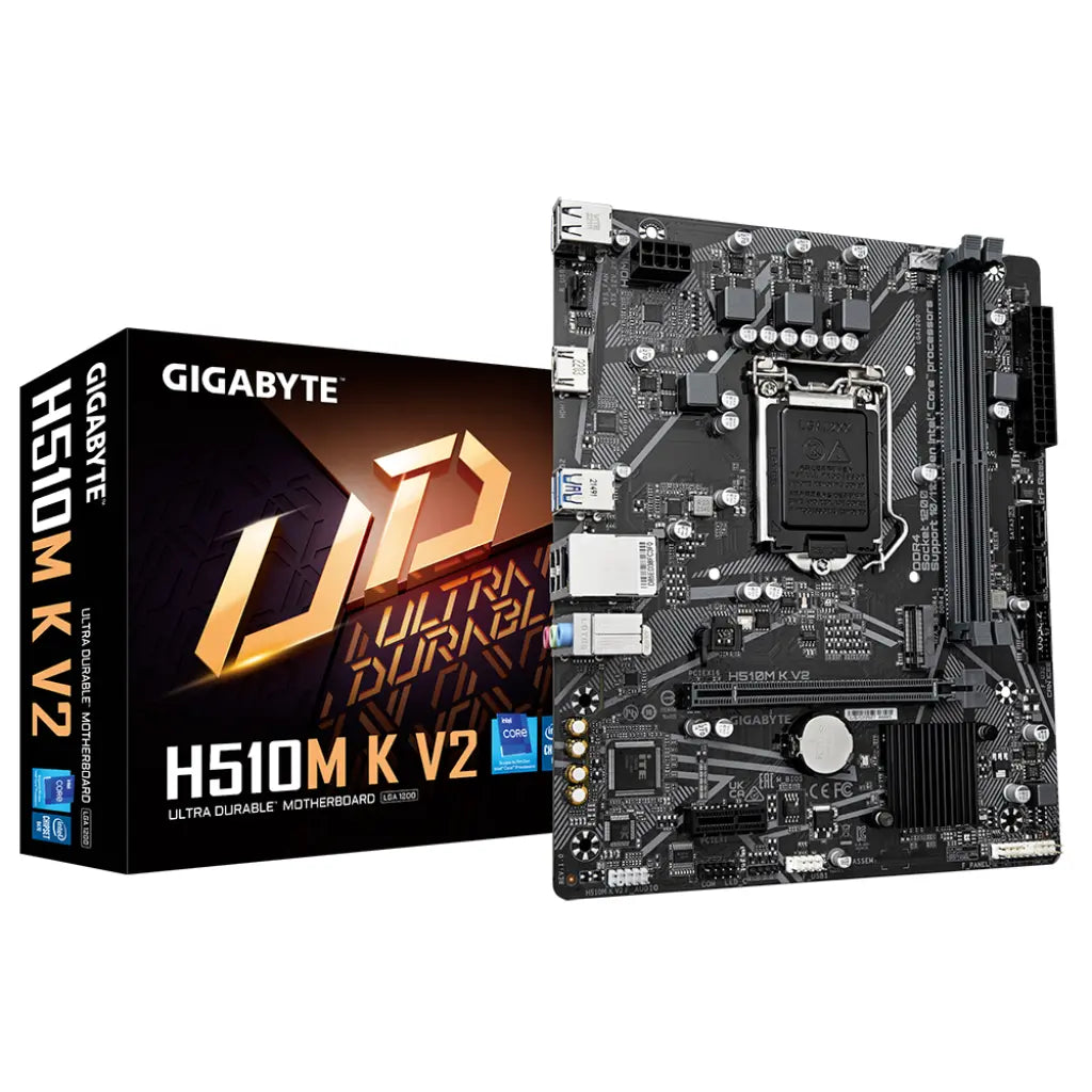 Gigabyte H510M K V2 Intel H510 LGA1200 DDR4 Micro-ATX Motherboard-tpstech.in