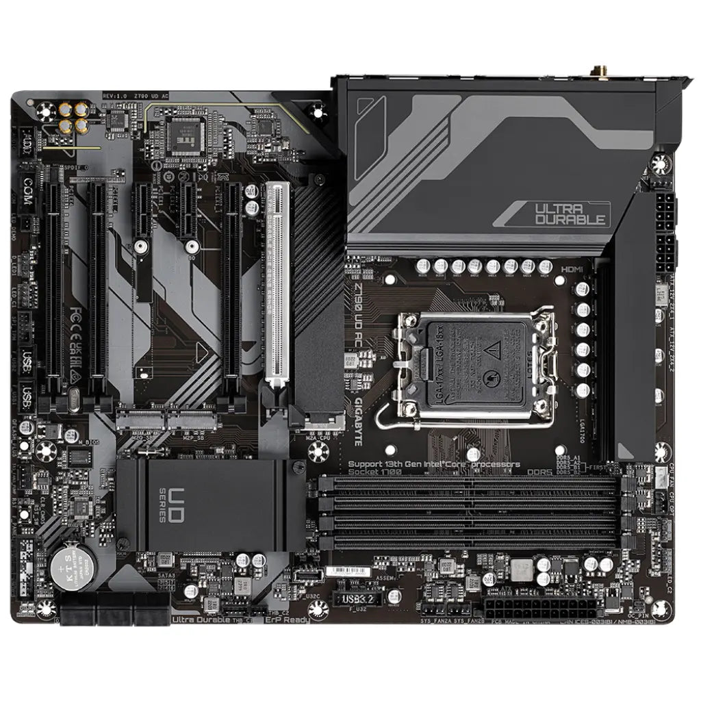 Gigabyte Z790 UD AC Intel Z790 LGA1700 DDR5 ATX Motherboard-tpstech.in