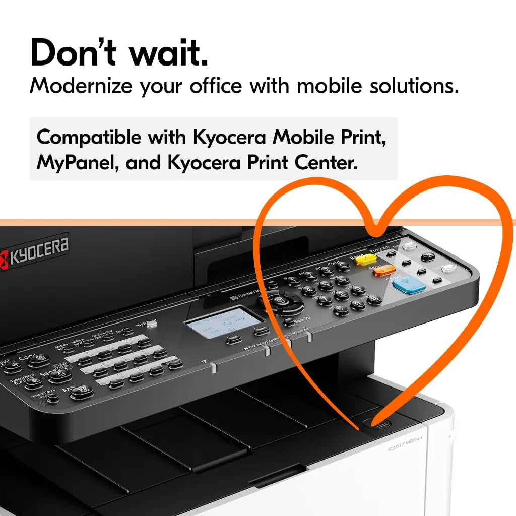 Kyocera ECOSYS MA4000X Monochrome Laser Multifunction Printer with Duplex Printing-tpstech.in