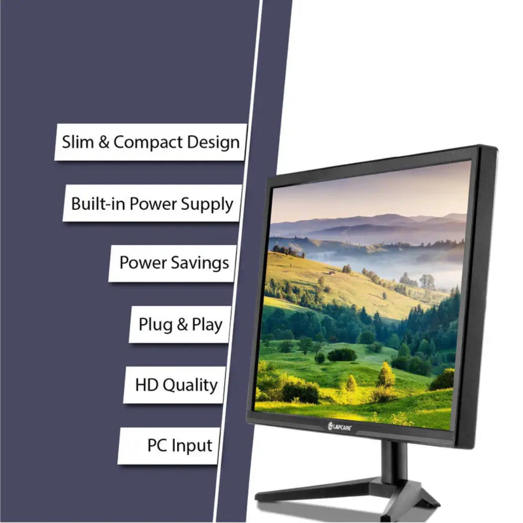 LAPCARE LM21WHD 20" 60Hz 1600x900 VGA HDMI Wall Mountable LED Monitor-tpstech.in