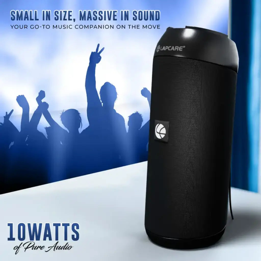 Lapcare GoBeat VI LKAMBO8629 10W Bluetooth 5.3 Portable Stereo Speaker-tpstech.in