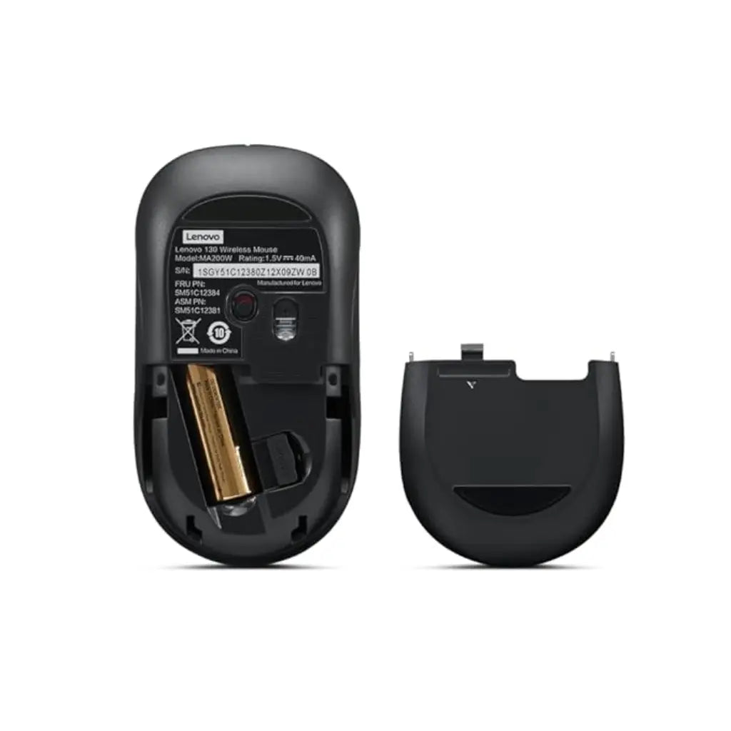 Lenovo 130 1000 DPI Wireless Mouse with 2.4GHz Dongle-tpstech.in