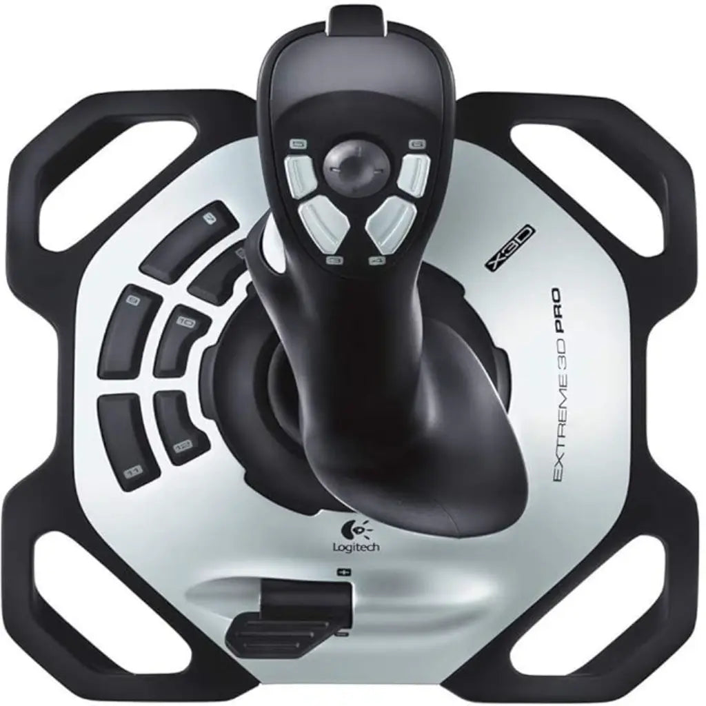 Logitech Extreme 3D Pro Joystick with Precision Twist Rudder 12 Programmable Buttons & 8-Way Hat Switch-tpstech.in