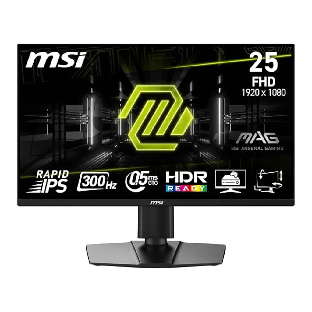 MSI MAG255PXF 24.5" 300Hz FHD Gaming Monitor 0.5ms Response HDR Ready Adaptive Sync-tpstech.in