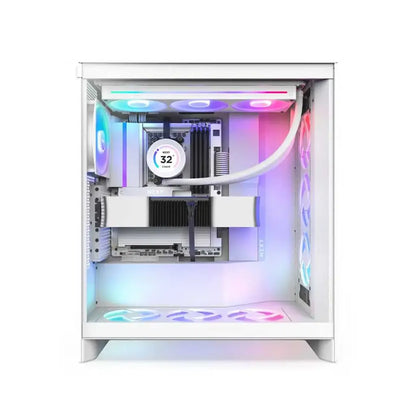 NZXT N9 X870E AM5 ATX DDR5 Motherboard with Wi‑Fi 7 – White-tpstech.in