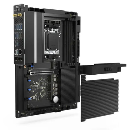NZXT N9‑X87XT‑B1 AMD X870E ATX DDR5 Gaming Motherboard with Wi‑Fi 7 Full Cover RGB-tpstech.in