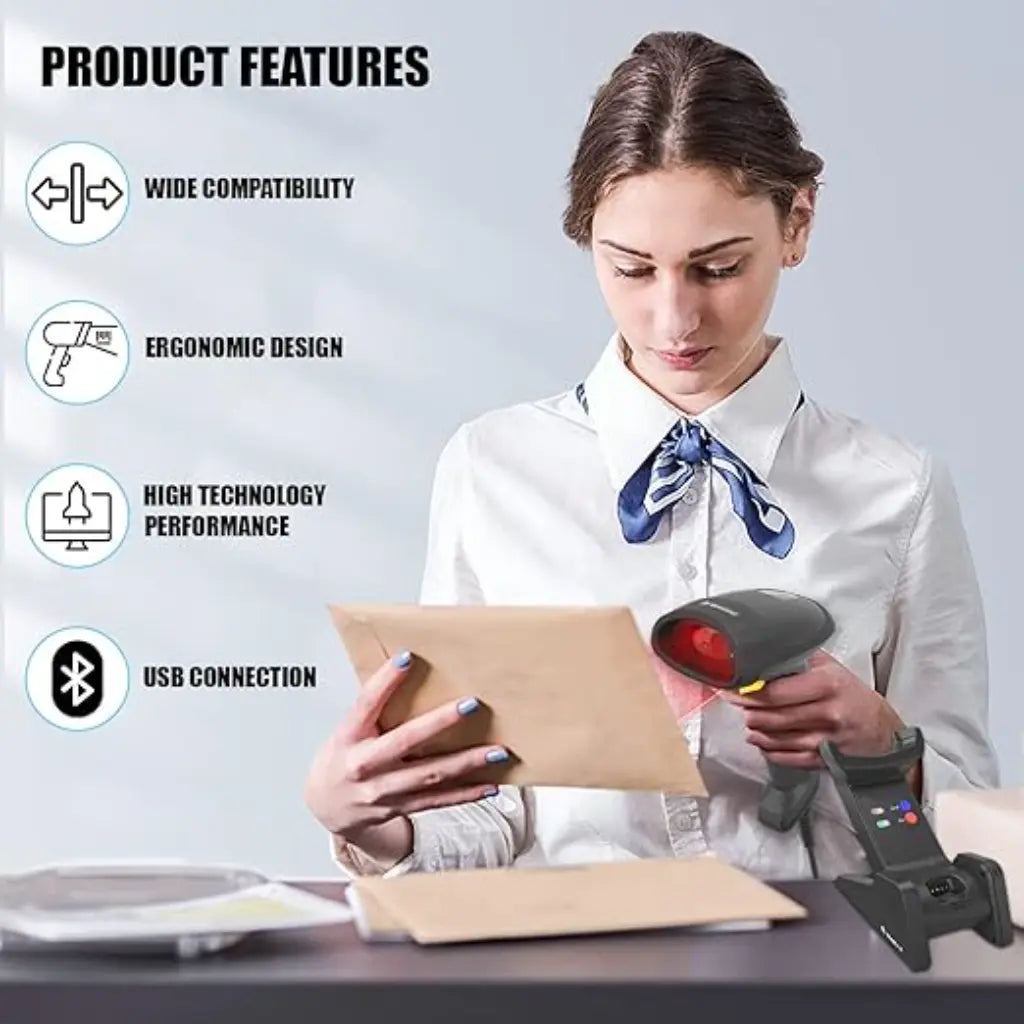 Newland NLS-HR3280-BT-C(U) Bluetooth 2D Handheld Barcode Scanner-tpstech.in