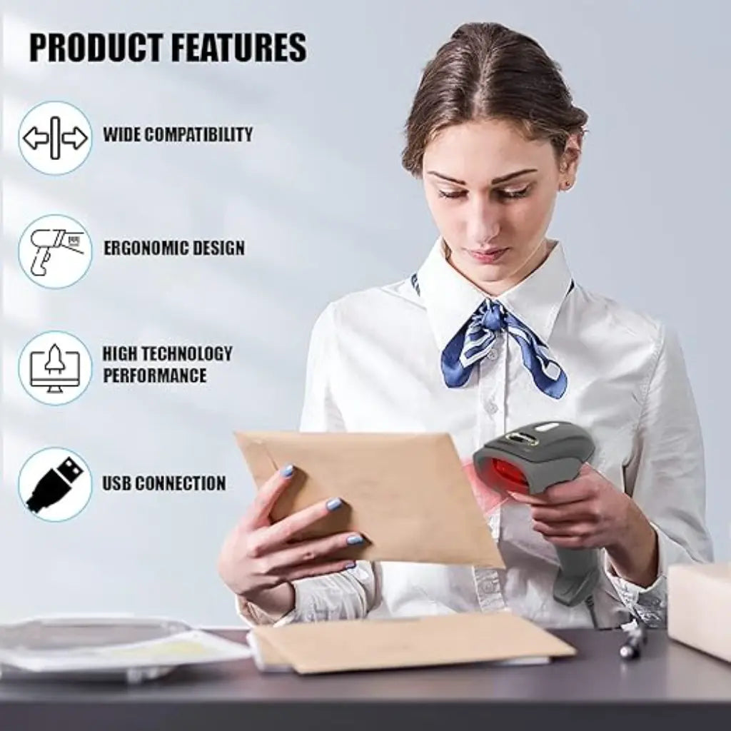 Newland NLS‑HR1070‑70 Handheld 1D Barcode Scanner 300 Scans/Sec-tpstech.in