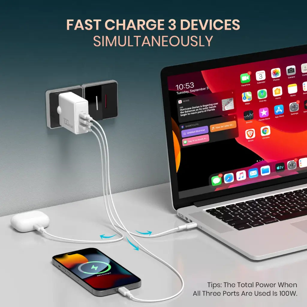 Portronics_Adapto_100_POR_2492_100W_GaN_Fast_Charger