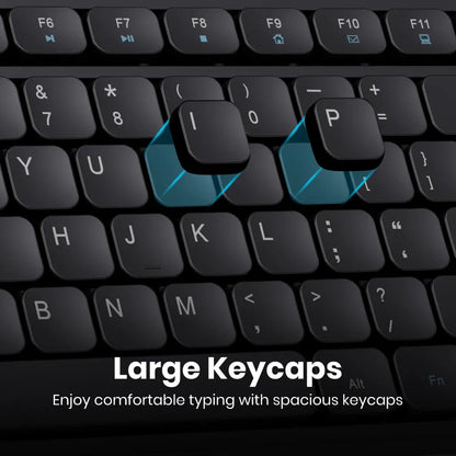 Portronics Key8 Combo POR 2400 Wireless Keyboard and Mouse Set Adjustable DPI-tpstech.in