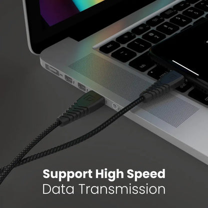 Portronics Konnect B POR 1233 Micro USB Cable 1M 3A Fast Charging - Black-tpstech.in