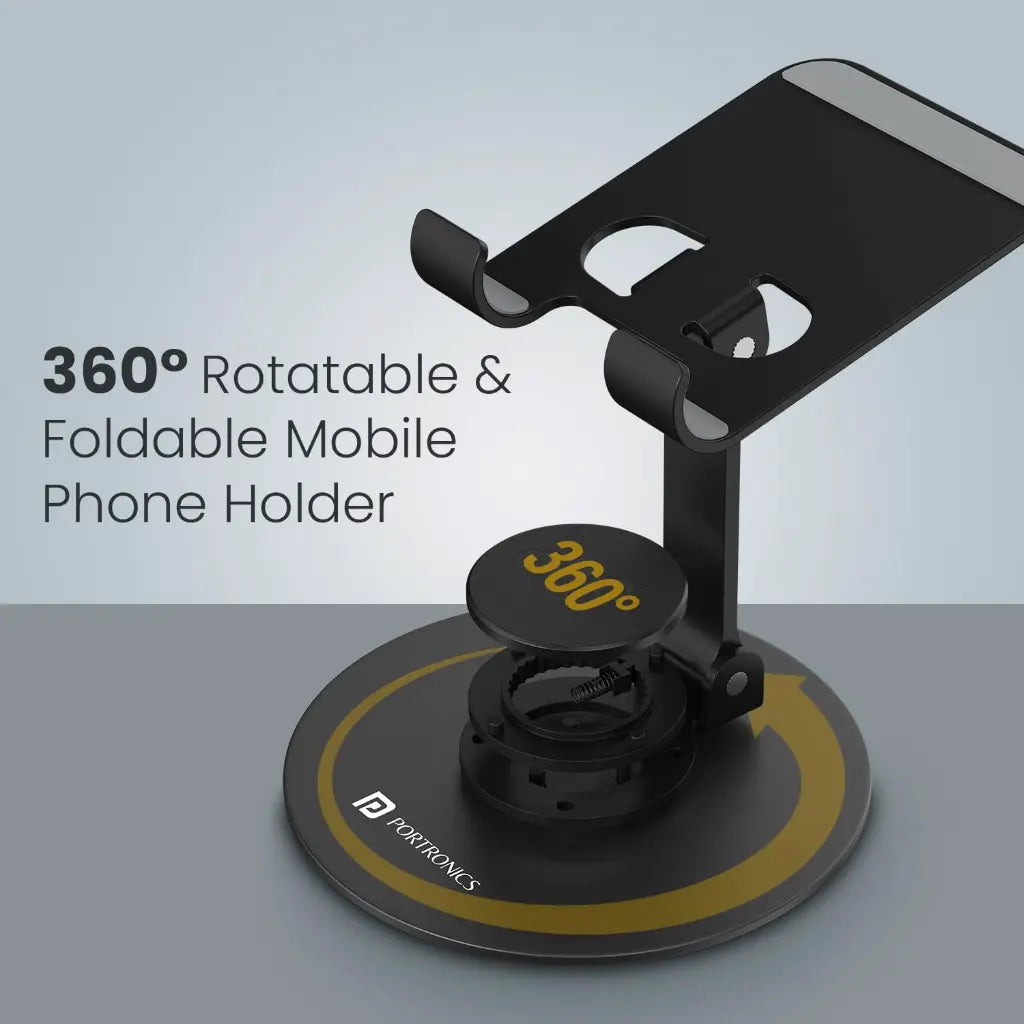 Portronics Mobot 4 POR 2637 360 Degree Rotatable Mobile Holder-tpstech.in