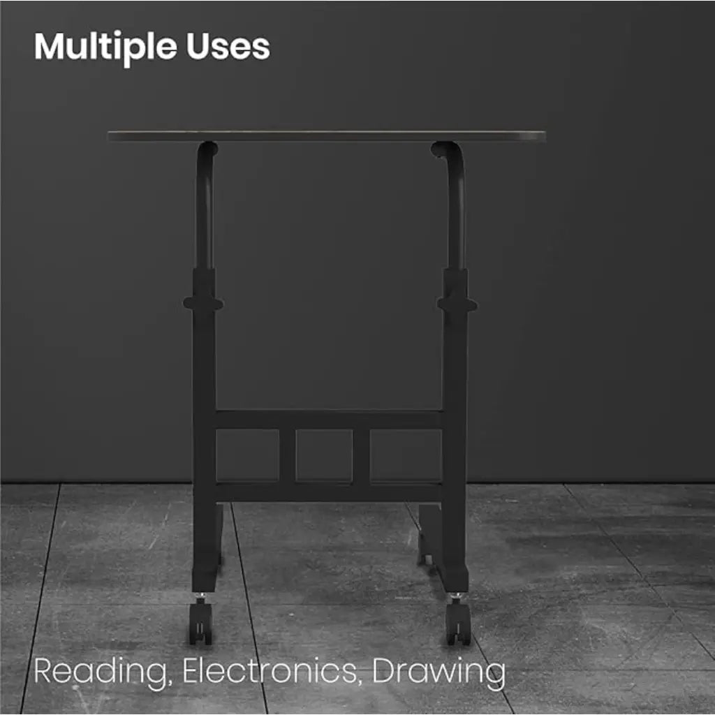 Portronics My Buddy D POR 1376 Adjustable Portable Laptop Table with Wheels-tpstech.in
