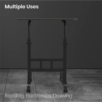 Portronics My Buddy D POR 1376 Adjustable Portable Laptop Table with Wheels-tpstech.in