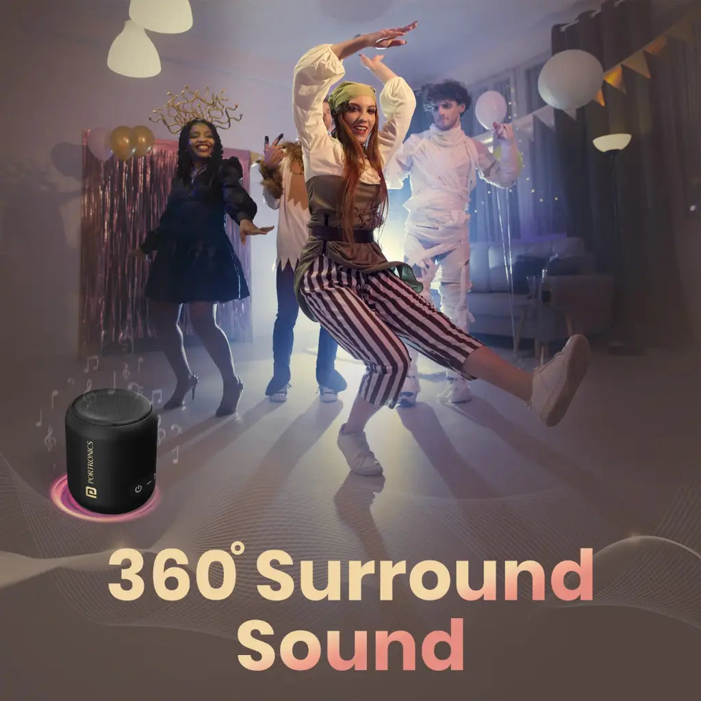 Portronics SoundDrum 1 POR 1288 Portable Bluetooth Speaker 10W Output-tpstech.in