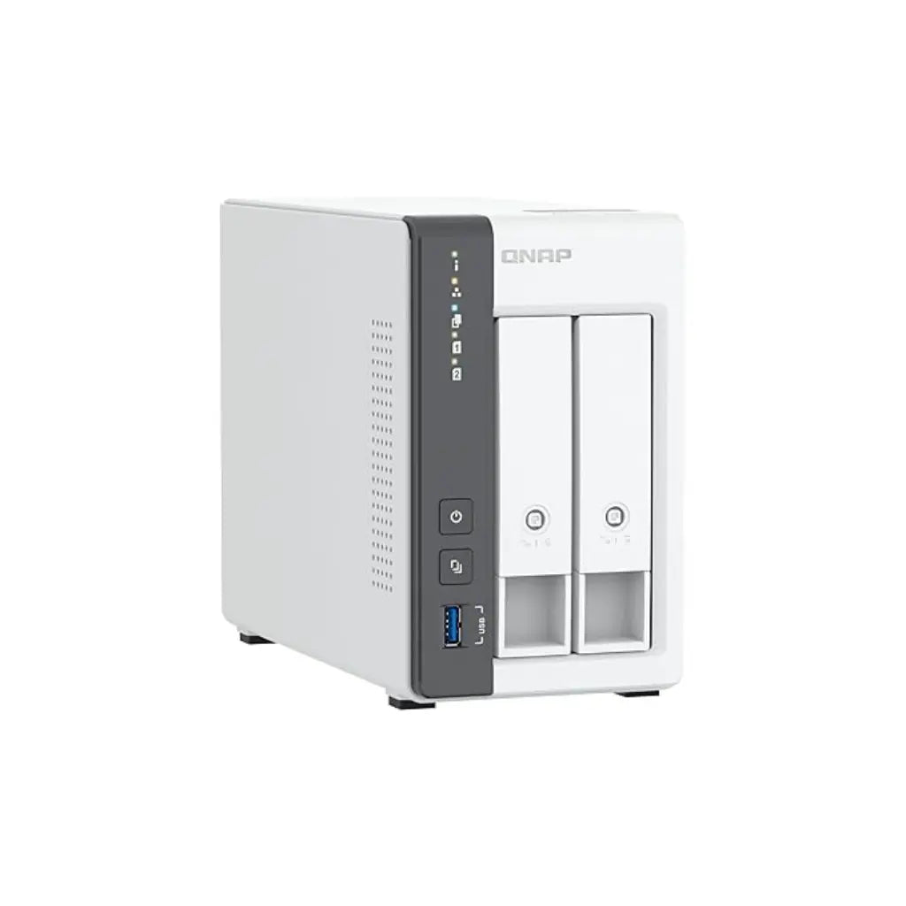 QNAP TS-216G Quad Core 2 Bay 2.5GbE Desktop Network Attached Storage - White-TPSTECH.IN