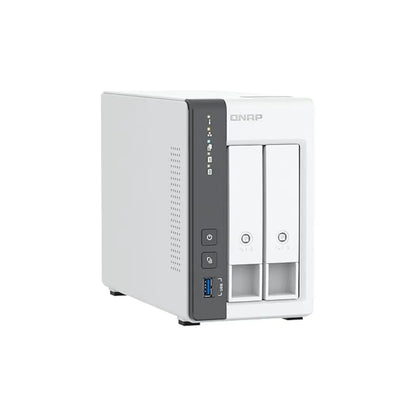 QNAP TS-216G Quad Core 2 Bay 2.5GbE Desktop Network Attached Storage - White-TPSTECH.IN