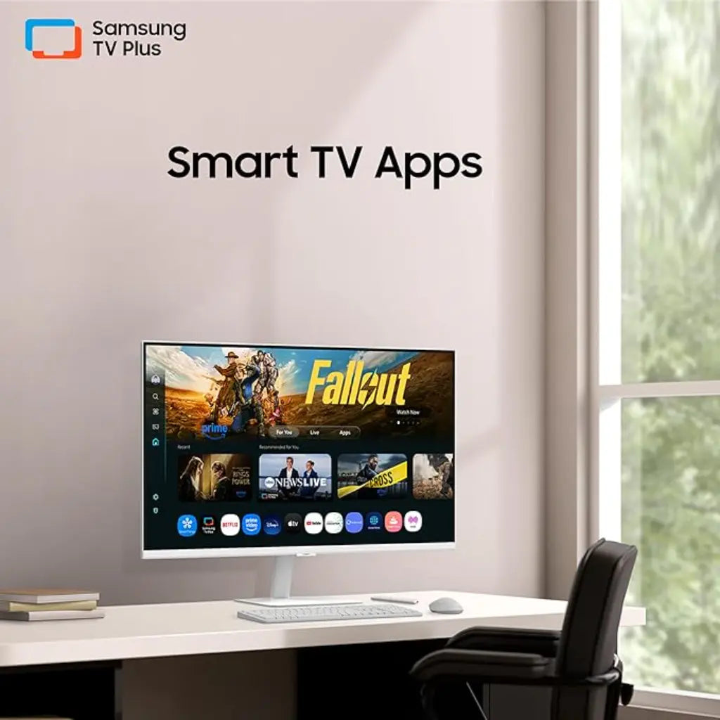 Samsung 32" 4K UHD Smart Monitor M7 with Vision AI Type C Smart TV Apps Built In Speakers-tpstech.in