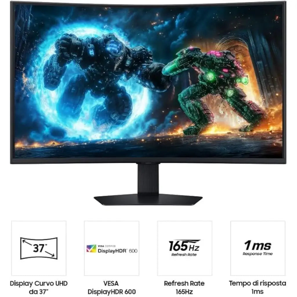 Samsung 37″ 165 Hz 1 ms 4K UHD Odyssey Curved Gaming Monitor-tpstech.in