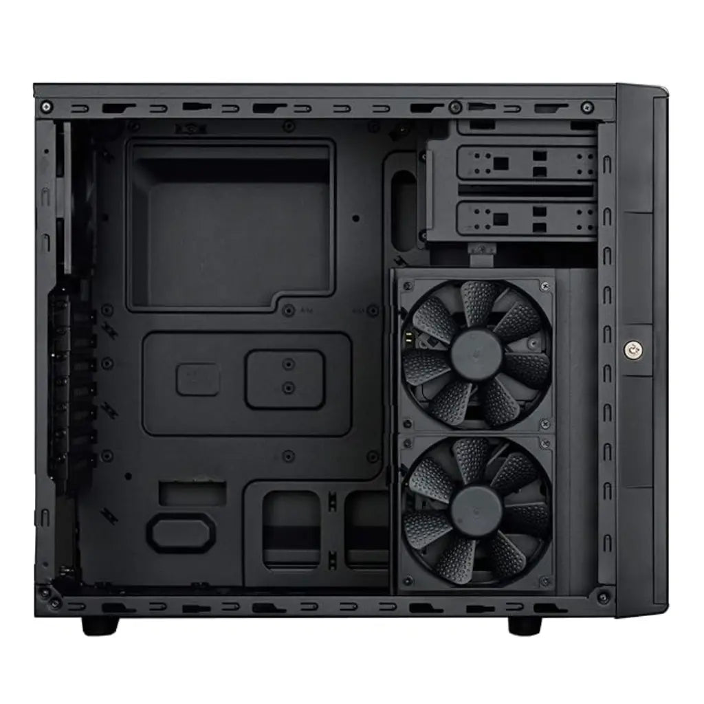 SilverStone SST‑CS380B Mid‑Tower NAS Chassis 8‑Bay Hot‑Swap Dual 5.25″ Bays 3×120 mm Fans-tpstech.in