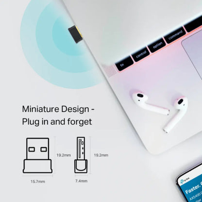 TP-Link Archer T2UB Nano AC600 Dual Band Wi-Fi & Bluetooth 4.2 USB Adapter-tpstech.in