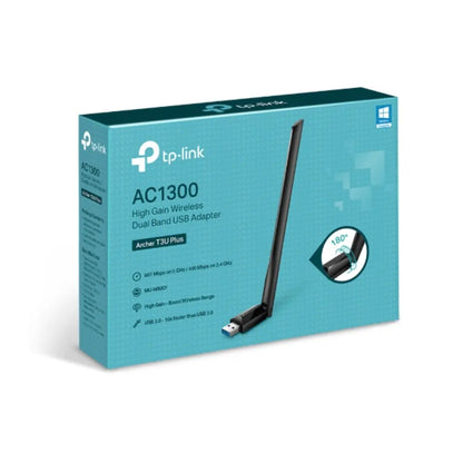 TP-Link Archer T3U Plus AC1300 High-Gain Dual Band USB Wi-Fi Adapter-tpstech.in
