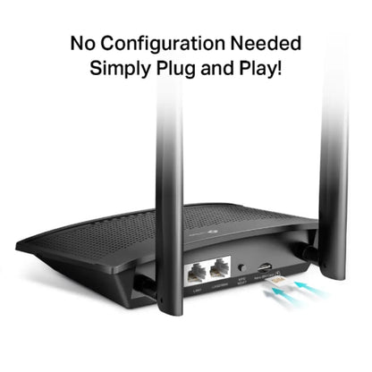 TP-Link TL-MR100 300Mbps Wireless N 4G LTE Router with SIM Slot & Dual Antennas-tpstech.in